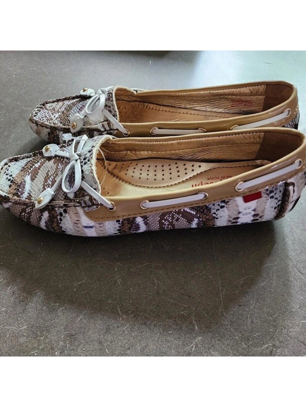 Marc Joseph New York Cypress Hill Snakeskin Driving Moccasins –  US 6